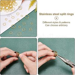 400Pcs 4 Style Iron Jump Rings&nbsp;IFIN-UN0001-05