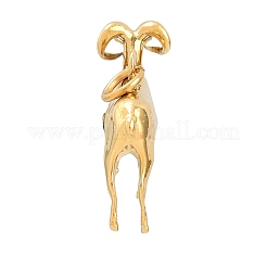 Brass Pendants&nbsp;KK-CBA855A-01G-08