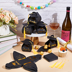 Doctorial Hat Shape Paper Gift Bags with Tassel&nbsp;CON-WH0110-025B