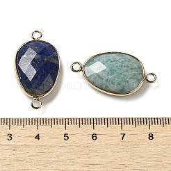 Natural Mixed Gemstone Faceted Connector Charms&nbsp;G-K354-02KCG