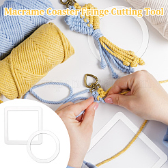 4Pcs 2 Styles Translucence Acrylic Knitting & Macrame Tassel Tool&nbsp;TOOL-GA0001-93