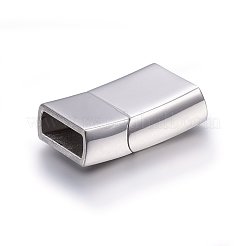 Tarnish Resistant 304 Stainless Steel Magnetic Clasps with Glue-in Ends&nbsp;STAS-E440-49P