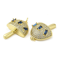 Rack Plating Brass Micro Pave Cubic Zirconia Pendants&nbsp;KK-Q784-06G