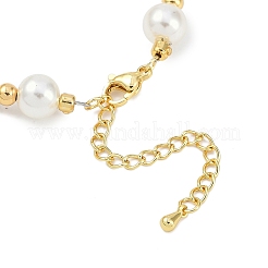 Rack Plating Brass Micro Pave Cubic Zirconia Charm Bracelets&nbsp;BJEW-P341-09G