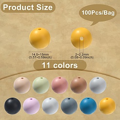 Food Grade Eco-Friendly Silicone Beads&nbsp;SIL-CJ0001-10