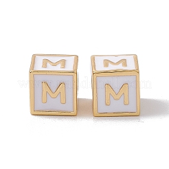 Rack Plating Brass Enamel Beads&nbsp;KK-B060-04G-04M