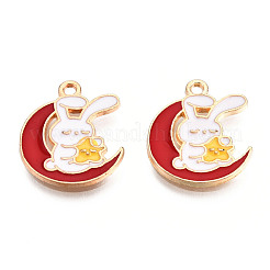 Alloy Enamel Pendants&nbsp;ENAM-N054-90E
