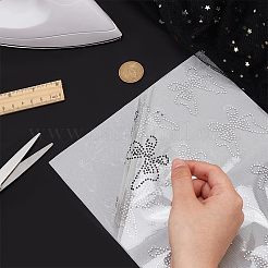 Glitter Hotfix Rhinestone(Hot Melt Adhesive On The Back)&nbsp;DIY-FG0001-47