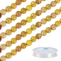 DIY Natural Regalite/Imperial Jasper/Sea Sediment Jasper Beads Bracelets  Making KIts&nbsp;DIY-TA0002-69E