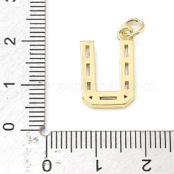 Brass Micro Pave Cubic Zirconia Pendants&nbsp;KK-V014-01G-21