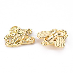 Rack Plating Alloy Pendants Rhinestone Settings&nbsp;PALLOY-N155-102-RS