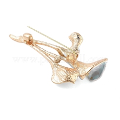 Flower Enamel Pins&nbsp;JEWB-P042-01G-B