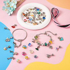 DIY Europen Bracelet Necklace Making Kit&nbsp;DIY-CD0001-46