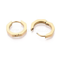 304 Stainless Steel Hoop Earrings&nbsp;STAS-T074-38G-B