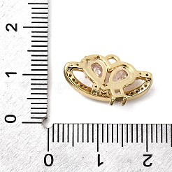 Brass Micro Pave Cubic Zirconia Pendants&nbsp;KK-A275-17A-G