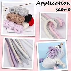 16Pcs 8 Colors Round Wool Shoelaces&nbsp;AJEW-SP0004-82