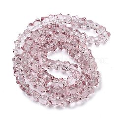 Electroplate Glass Beads Strands&nbsp;EGLA-P063-PL04