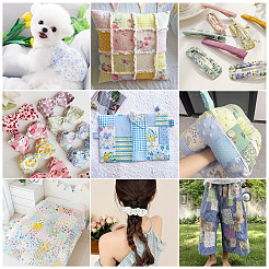 7 Sheets Cotton Fabric&nbsp;AJEW-TAC0042-03C