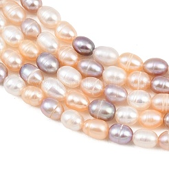 Three Color Natural Cultured Freshwater Pearl Beads Strands&nbsp;PA-CBAFEE8-04A