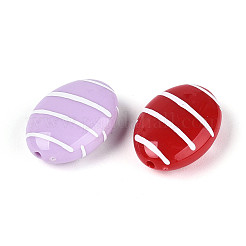 Opaque Acrylic Enamel Beads&nbsp;SACR-T018-20M