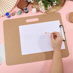 Rectangle Wood Drawing Board with Clips&nbsp;AJEW-WH0643-139