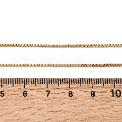 1.2MM Unisex 304 Stainless Steel Box Chain Necklaces&nbsp;NJEW-P356-12G