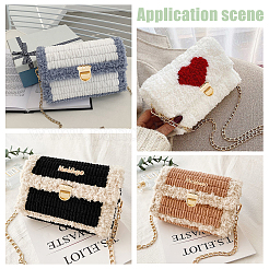 DIY Purse Knitting Making Kits&nbsp;DIY-WH0453-98C