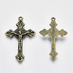 Alloy Crucifix Cross Pendants&nbsp;EA7407Y-AB