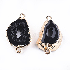 Electroplate Druzy Resin Links connectors&nbsp;LS-RESI-S366-06A