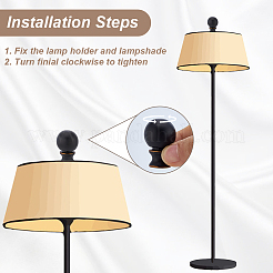 2Pcs Zinc Alloy Ball Lamp Finials for Lamps Top Knob&nbsp;FIND-DR0002-26