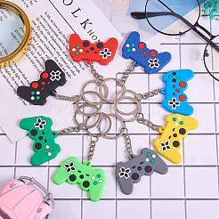 18Pcs 9 Colors PVC Game Controller Keychain&nbsp;KEYC-SZ0001-10