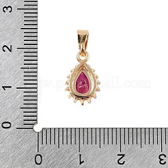 Brass Micro Pave Cubic Zirconia Pendants&nbsp;KK-E795-17KCG