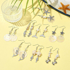 Ocean DIY Dangle Earring Making Kits&nbsp;DIY-FS0009-27