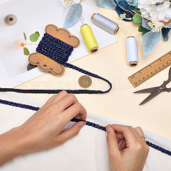 2.5 Yards Handmade Glass Beaded Trimming for Garment Decoration&nbsp;OCOR-FG0003-25B