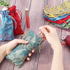 20Pcs 5 Colors Silk Pouches&nbsp;ABAG-PH0001-13