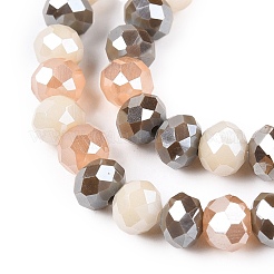 Electroplate Glass Beads Strands&nbsp;GLAA-T023-D16-06