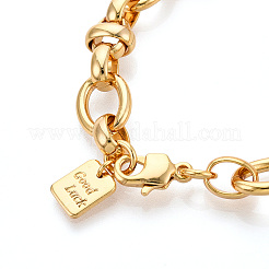 Brass Chain Bracelets&nbsp;BJEW-N032-06G