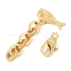 Brass Lobster Claw Clasps&nbsp;KK-CBA8E8C-01G