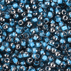 Transparent Inside Colours Glass Seed Beads&nbsp;SEED-T007-19A-08
