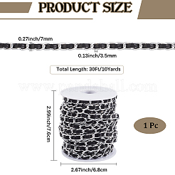 CutHollow 10Yards Oxidation Aluminum Rope Chains&nbsp;CHA-CL0001-01A-02