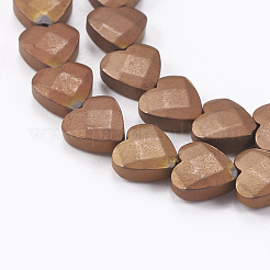 Electroplate Non-magnetic Synthetic Hematite Beads Strands&nbsp;G-P367-I-07