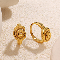 304 Stainless Steel Finger Rings for Women&nbsp;WG10438-01