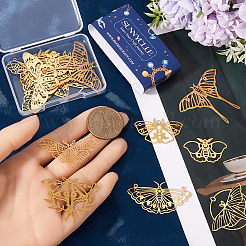 24Pcs 12 Styles Brass Pendants&nbsp;KK-SC0005-47