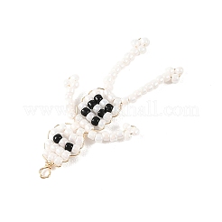 Halloween TOHO Glass Seed Beaded Pendants&nbsp;PALLOY-MZ01386-01