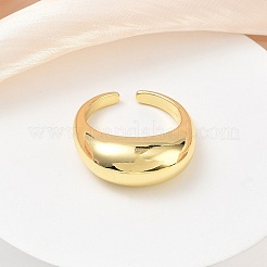 Brass Cuff Open Rings&nbsp;RJEW-C170-03G