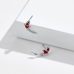 Anti-Tarnish Rhodium Plated 925 Sterling Silver Stud Earrings&nbsp;STER-BB72115