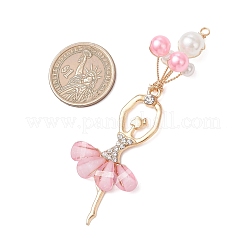 ABS Plastic Imitation Pearl & Alloy Big Pendants&nbsp;PALLOY-JF04992