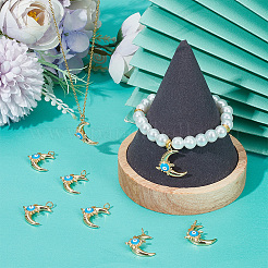 8Pcs Eco-Friendly Brass Enamel Pendants&nbsp;KK-BBC0008-76