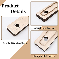 Iron & Composite Board Cutting Die Leather Stencils&nbsp;DIY-WH20055-111A