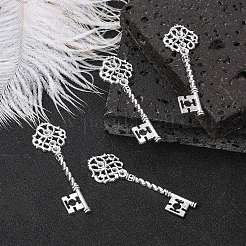 Key Tibetan Style Pendant Rhinestone Settings&nbsp;LS-TIBEB-A101291-AS-LF